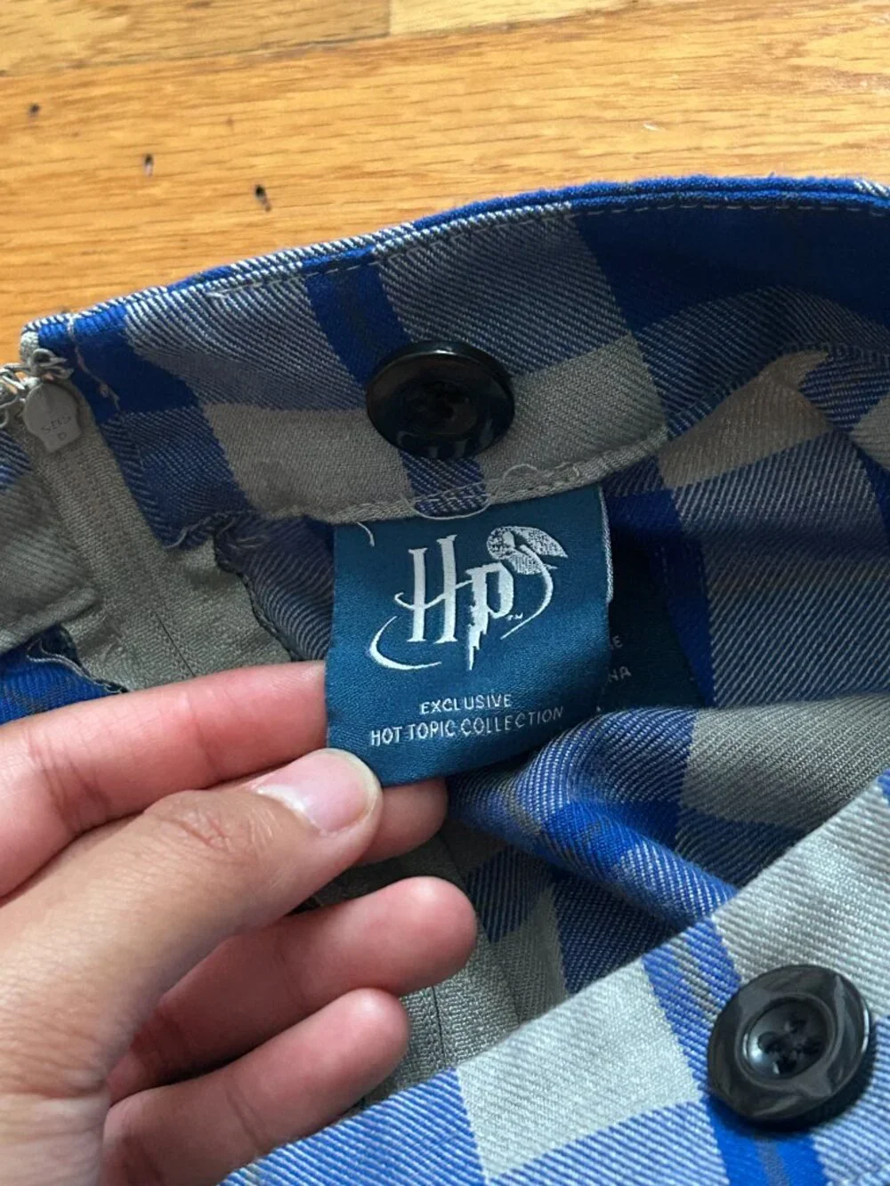 Hot Topic Harry Potter Ravenclaw Plaid Skirt Women's Small Academia Cosplay GUC